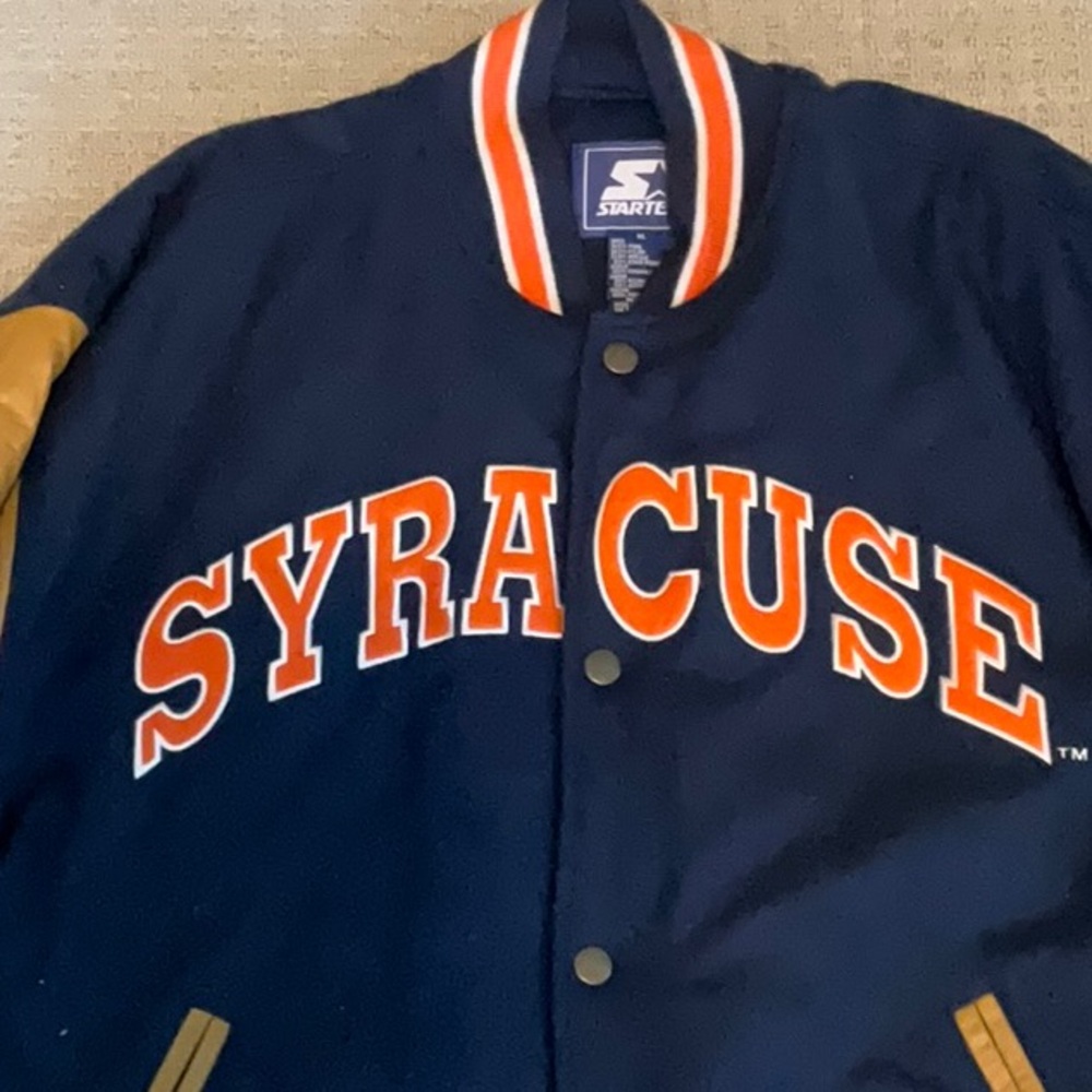 Amazing VINTAGE STARTER Syracuse Varsity Jacket - Picture 3 of 8